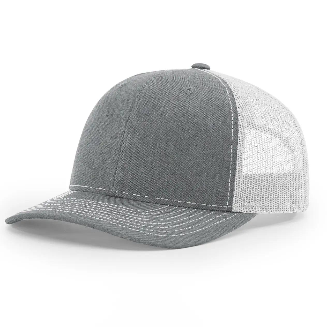 SAMPLE HAT - Lasered Leather Patch Trucker Hat ~ Richardson 112 Hat ~ Customized with YOUR LOGO