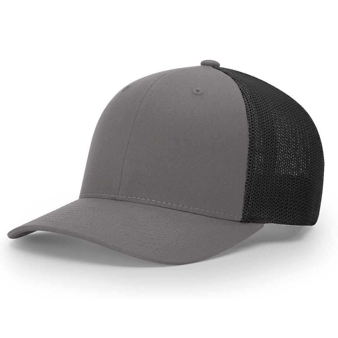 Lasered Leather Patch Trucker Hat ~ Richardson 110 R-Flex Trucker Hat ~ Customized with YOUR LOGO