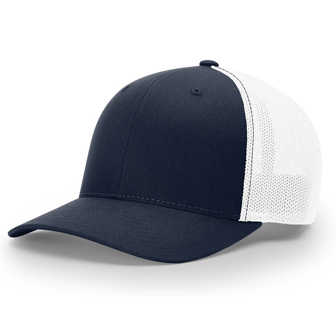 Lasered Leather Patch Trucker Hat ~ Richardson 110 R-Flex Trucker Hat ~ Customized with YOUR LOGO