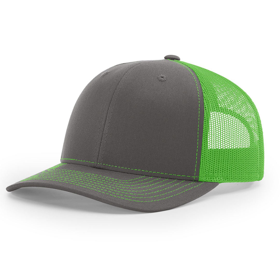 Lasered Leather Patch Trucker Hat ~ Richardson 112 Hat ~ Customized with YOUR LOGO