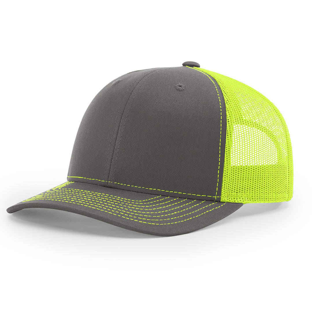 Lasered Leather Patch Trucker Hat ~ Richardson 112 Hat ~ Customized with YOUR LOGO