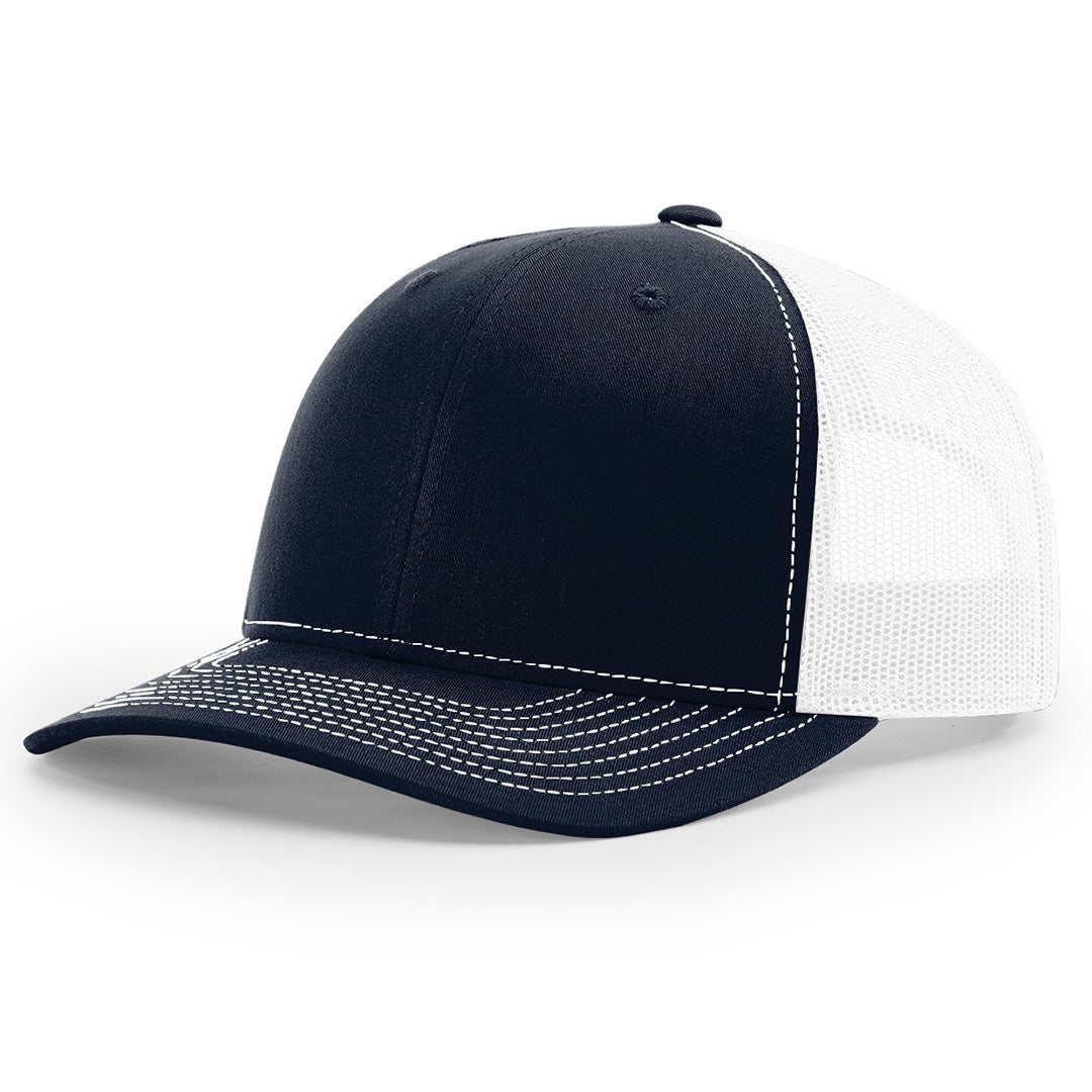 Debossed Heat Pressed - Richardson 112 Trucker Custom Leather Patch Hat with YOUR LOGO