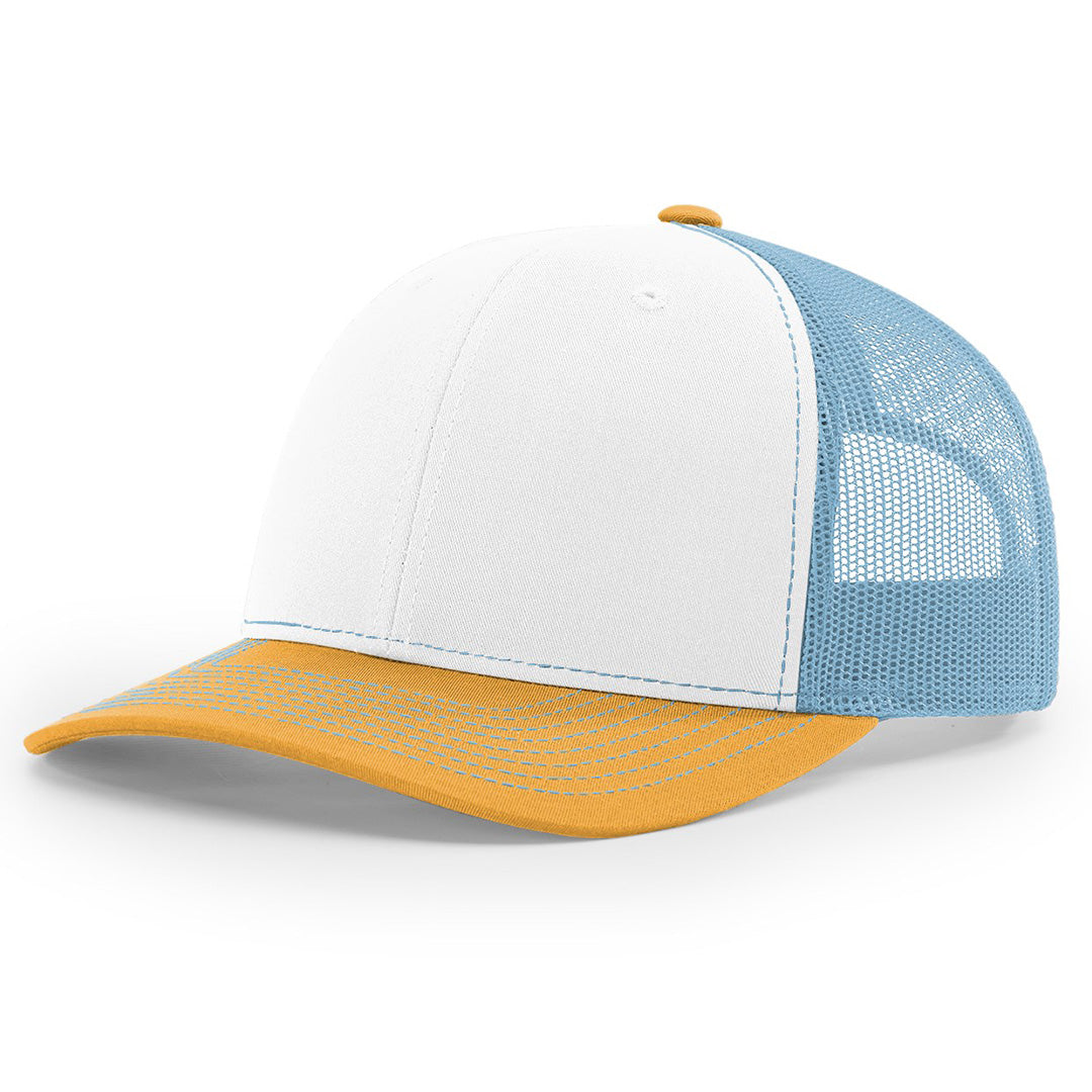 Lasered Leather Patch Trucker Hat ~ Richardson 112 Hat ~ Customized with YOUR LOGO