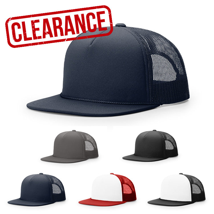CLEARANCE - Richardson 113 Foamie Trucker Hat - 5 Panel - Customized with YOUR LOGO