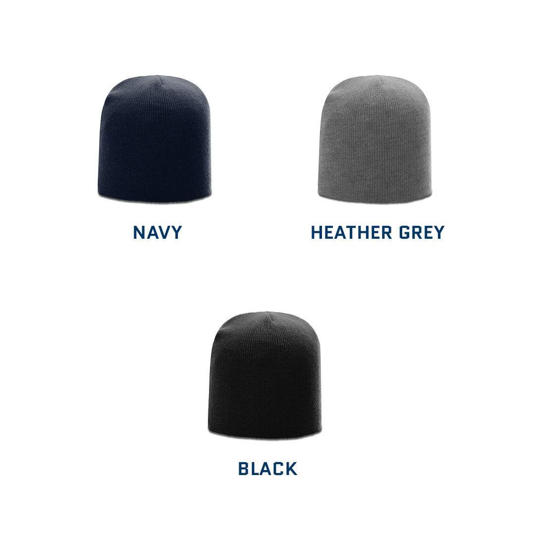Solid Knit Custom Leather Patch Richardson Beanie