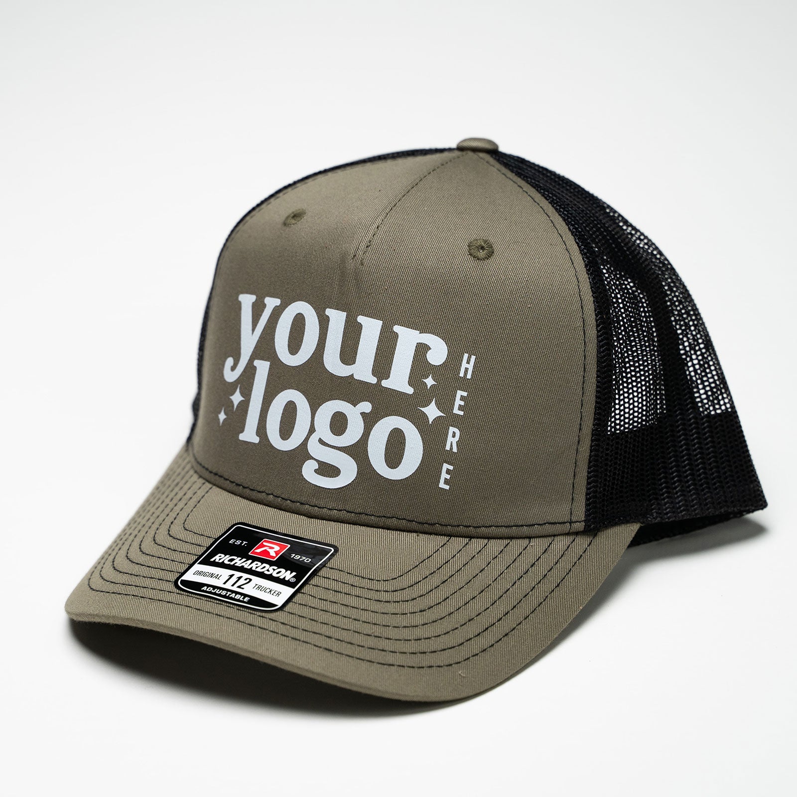 SAMPLE HAT - Vintage Ink™ Customized with Your Logo -  Richardson 112FP Trucker Hat