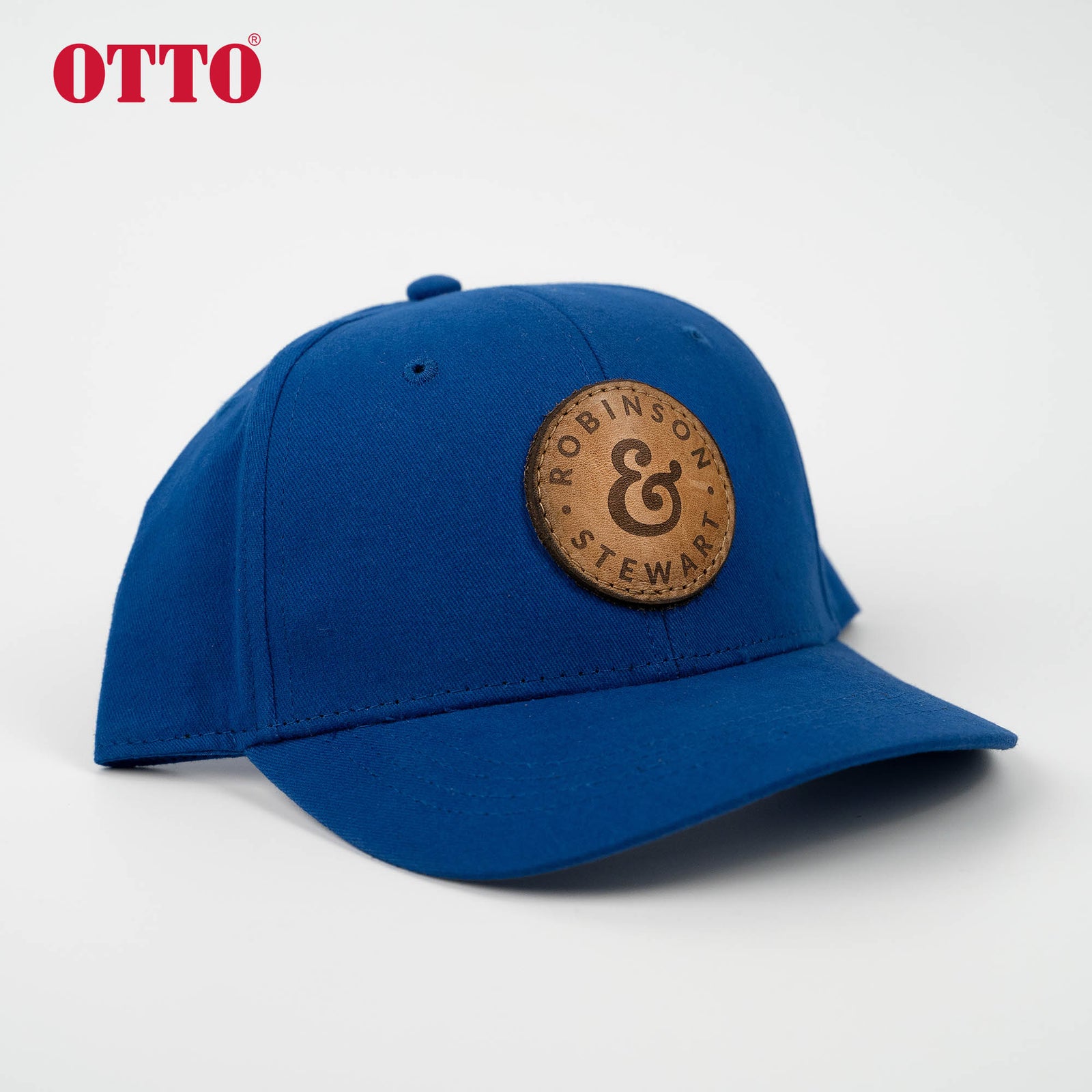 Lasered Leather Patch Kids Trucker Hat - OTTO 19-503 Youth 6 Panel 