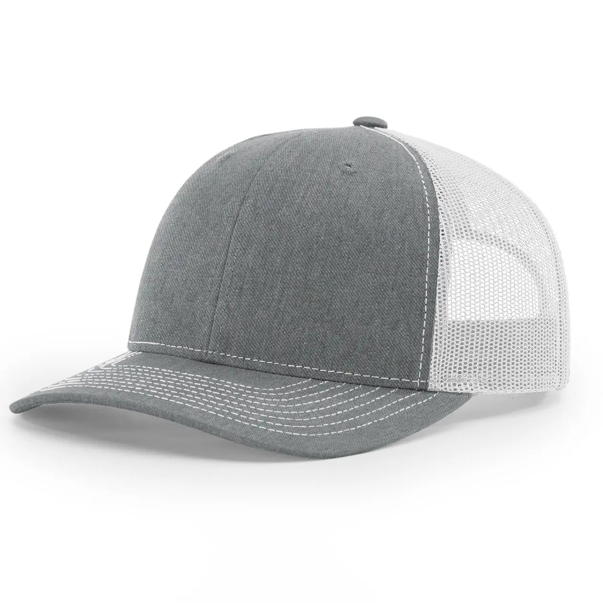 SAMPLE HAT - Lasered Leather Patch Trucker Hat ~ Richardson 112 Hat ~ Customized with YOUR LOGO