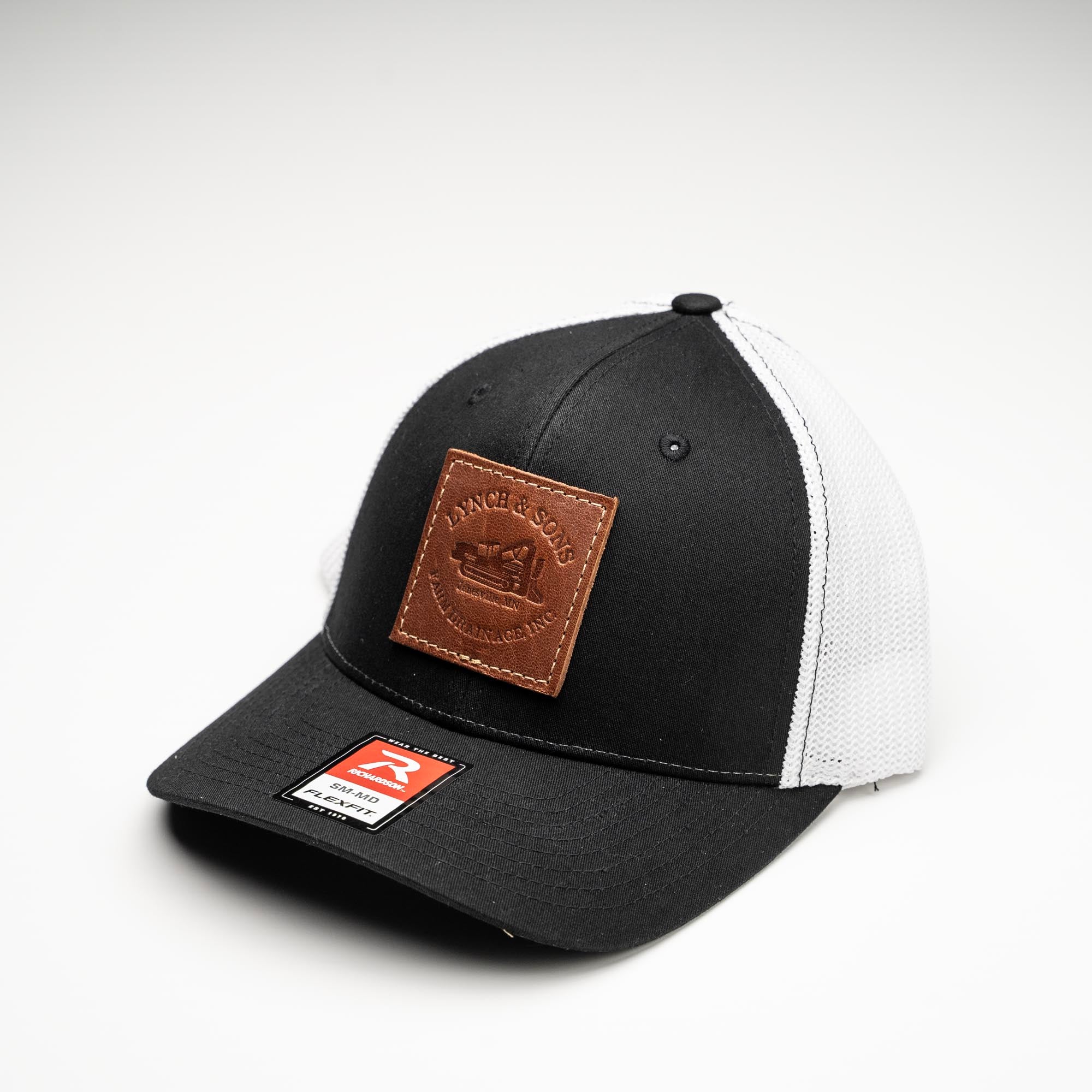 Debossed Leather Patch Trucker Hat ~ Richardson 110 R-Flex Trucker Hat ~ Customized with YOUR LOGO