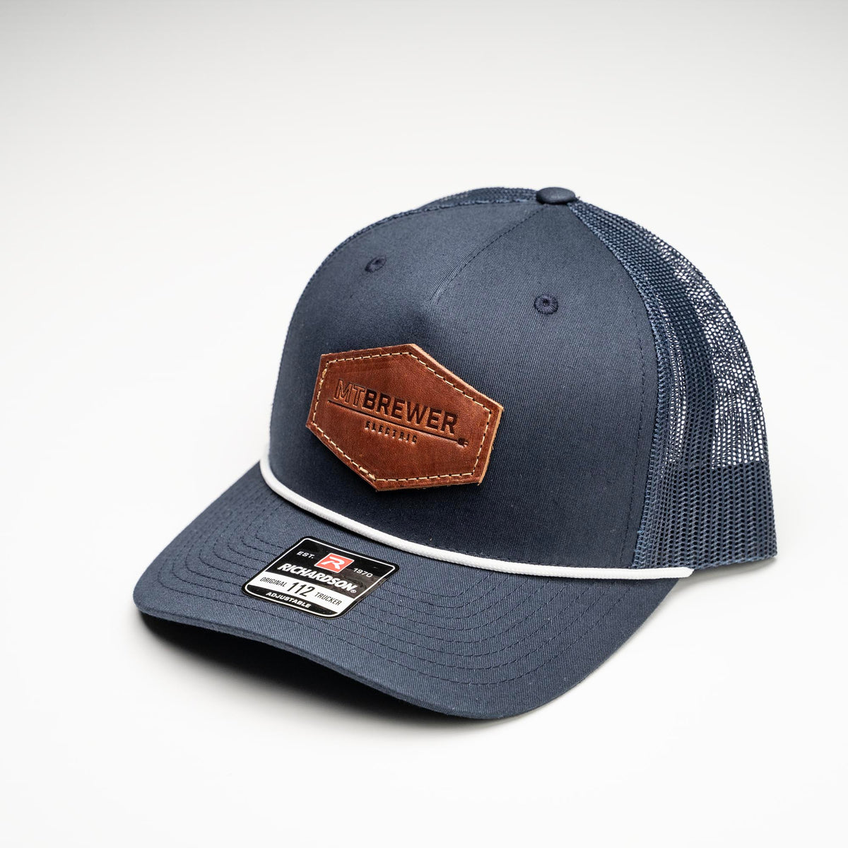 Debossed Heat Pressed - Richardson 112FPR Five Panel Trucker Cap with Rope - Customized with YOUR LOGO