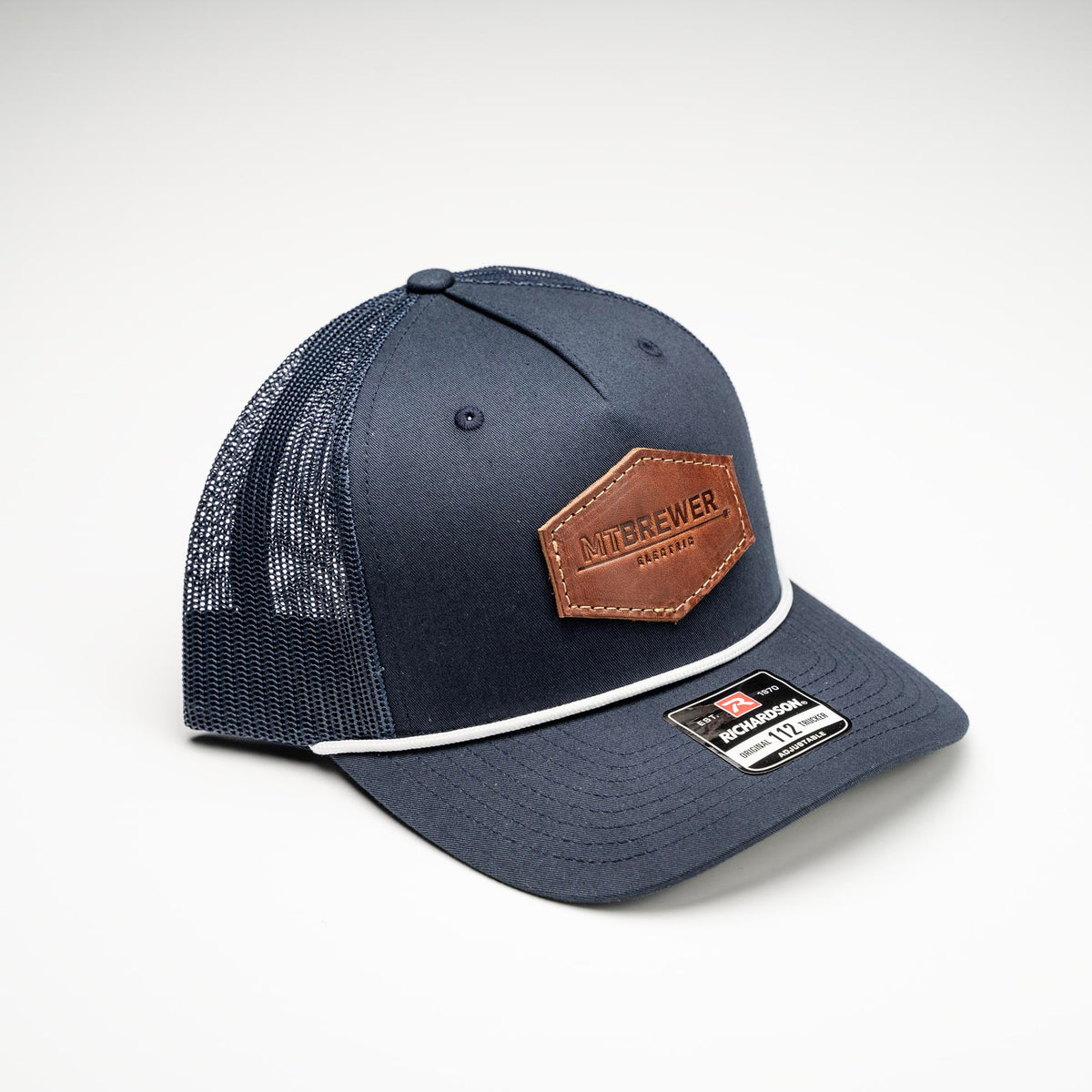 Debossed Heat Pressed - Richardson 112FPR Five Panel Trucker Cap with Rope - Customized with YOUR LOGO