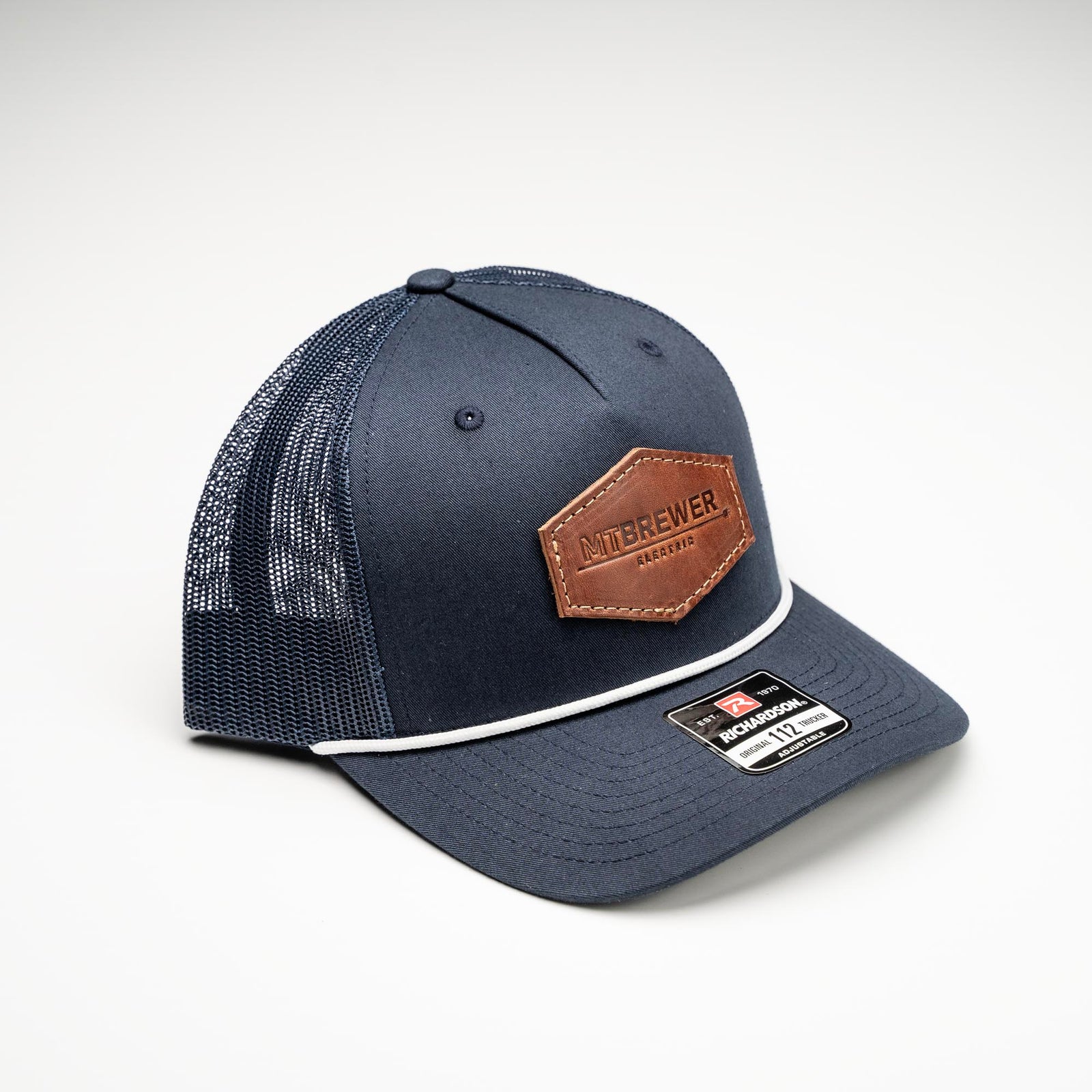 Debossed Heat Pressed - Richardson 112FPR Five Panel Trucker Cap with Rope - Customized with YOUR LOGO