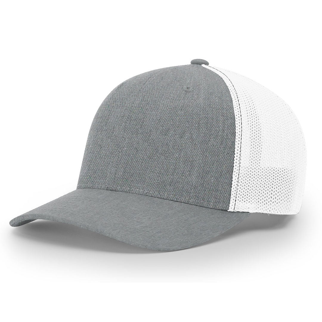 Lasered Leather Patch Trucker Hat ~ Richardson 110 R-Flex Trucker Hat ~ Customized with YOUR LOGO