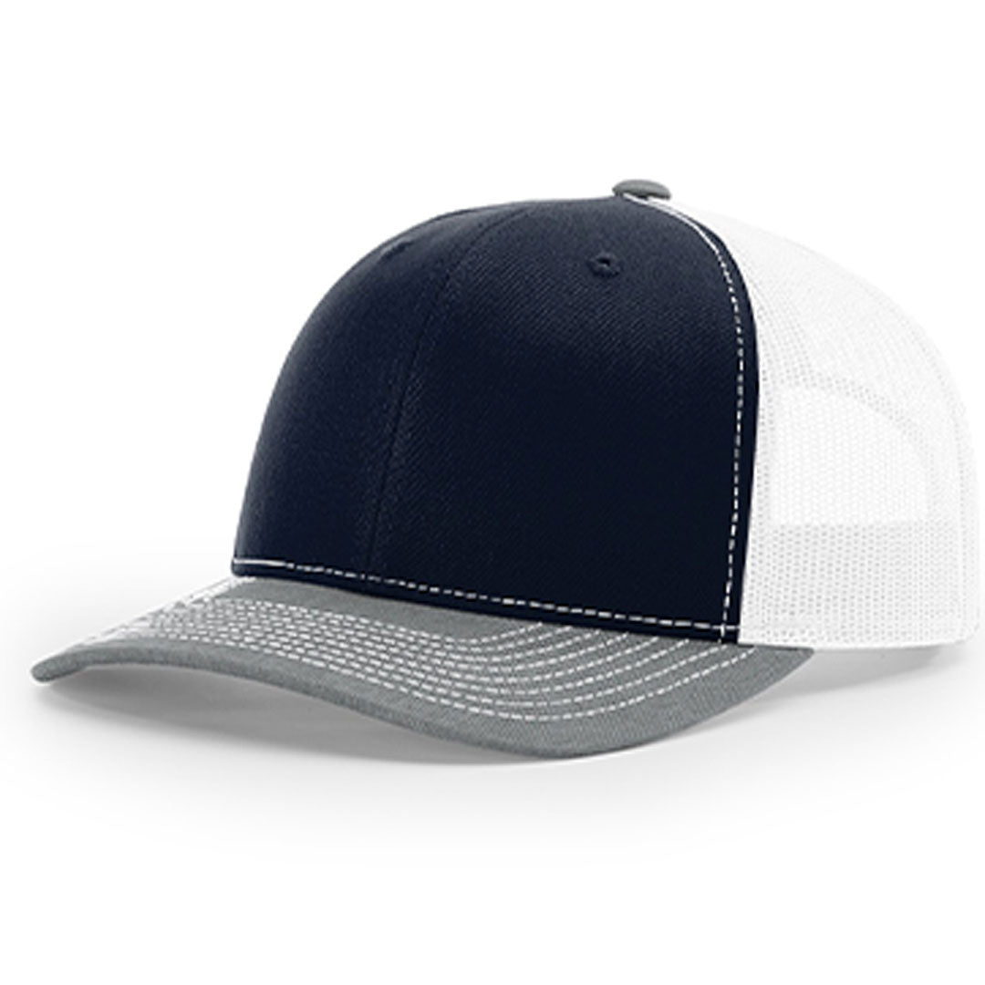 Debossed Heat Pressed - Richardson 112 Trucker Custom Leather Patch Hat with YOUR LOGO