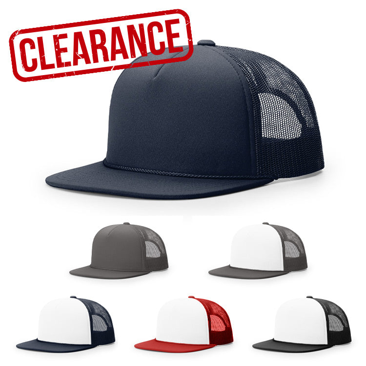 CLEARANCE - Richardson 113 Foamie Trucker Hat - 5 Panel - Customized with YOUR LOGO