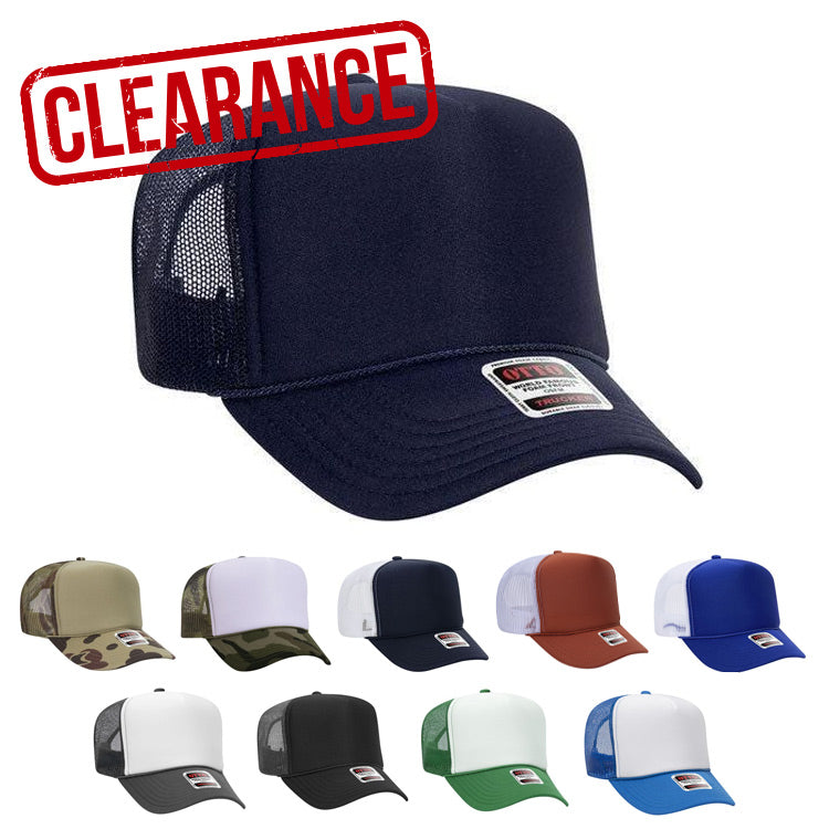 CLEARANCE - OTTO 39-165 Foam Trucker Hat - Customized with YOUR LOGO