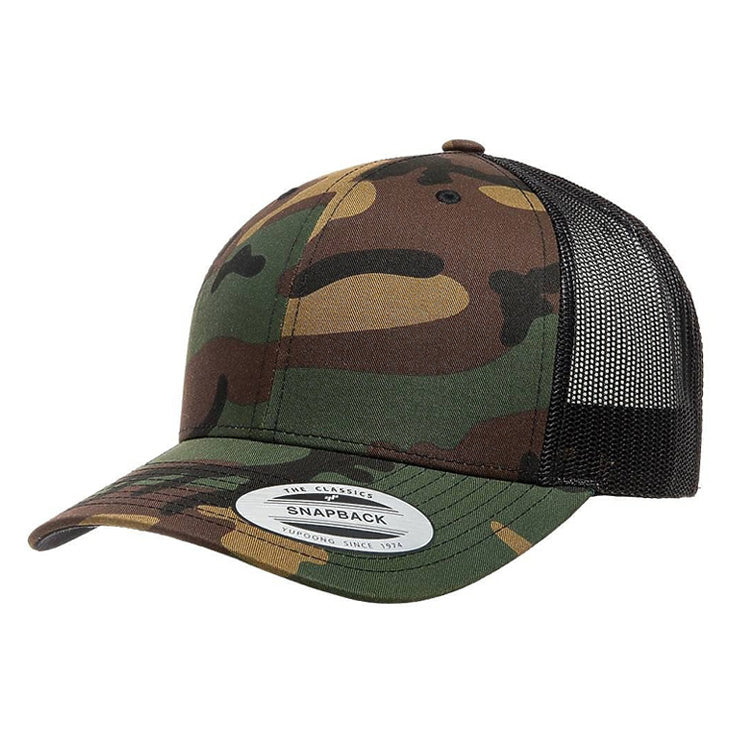 CLEARANCE - Yupoong 6606 Trucker Hat - 6 Panel - Customized with YOUR LOGO