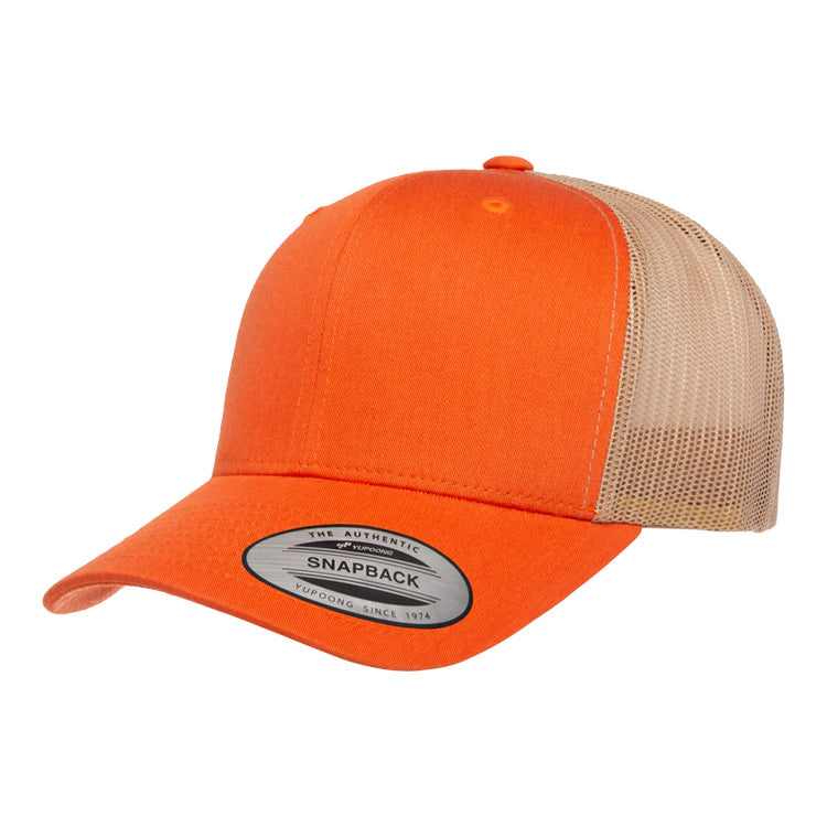 CLEARANCE - Yupoong 6606 Trucker Hat - 6 Panel - Customized with YOUR LOGO