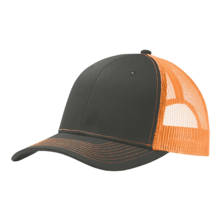 CLEARANCE - Neon Port Authority C112 Trucker Hat - 6 Panel - Customized with YOUR LOGO