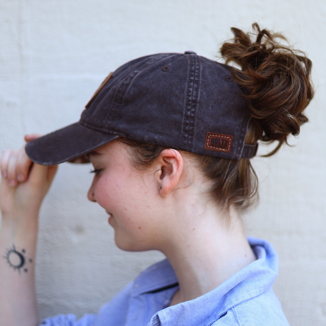 Debossed Heat Pressed - CASSIE Women's Ponytail Hat Relaxed Fit - Customized with YOUR LOGO