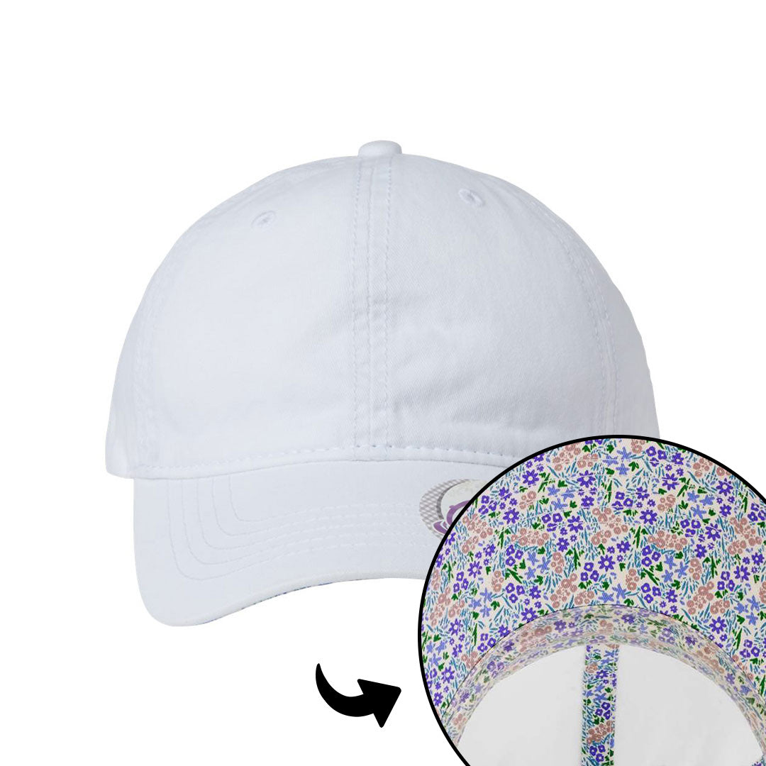 Debossed Heat Pressed - CASSIE Women's Ponytail Hat Relaxed Fit - Customized with YOUR LOGO