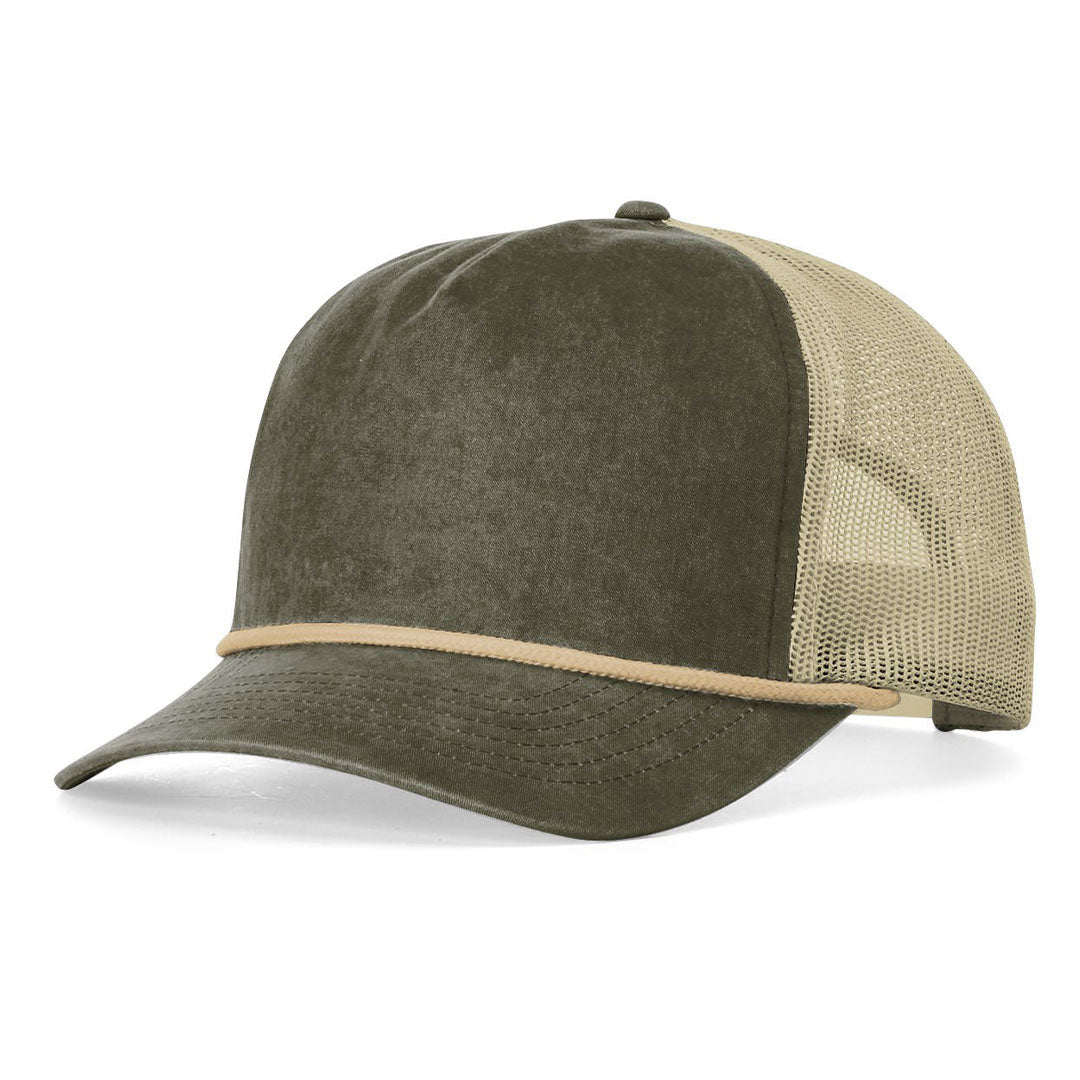 Debossed Heat Pressed - Richardson 939 Five Panel Relaxed Fit with Rope - Customized with YOUR LOGO