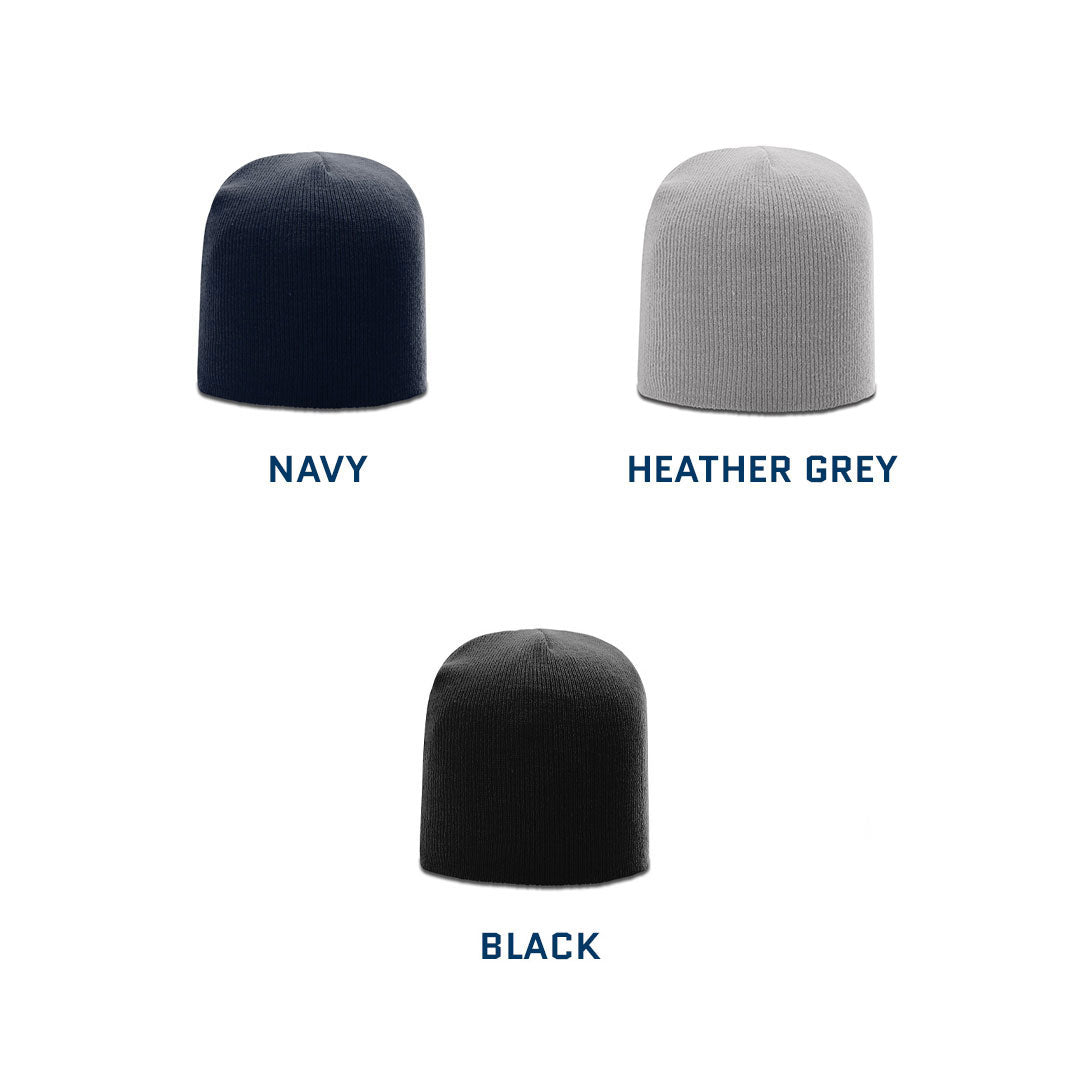 Solid Knit Custom Leather Patch Richardson Beanie