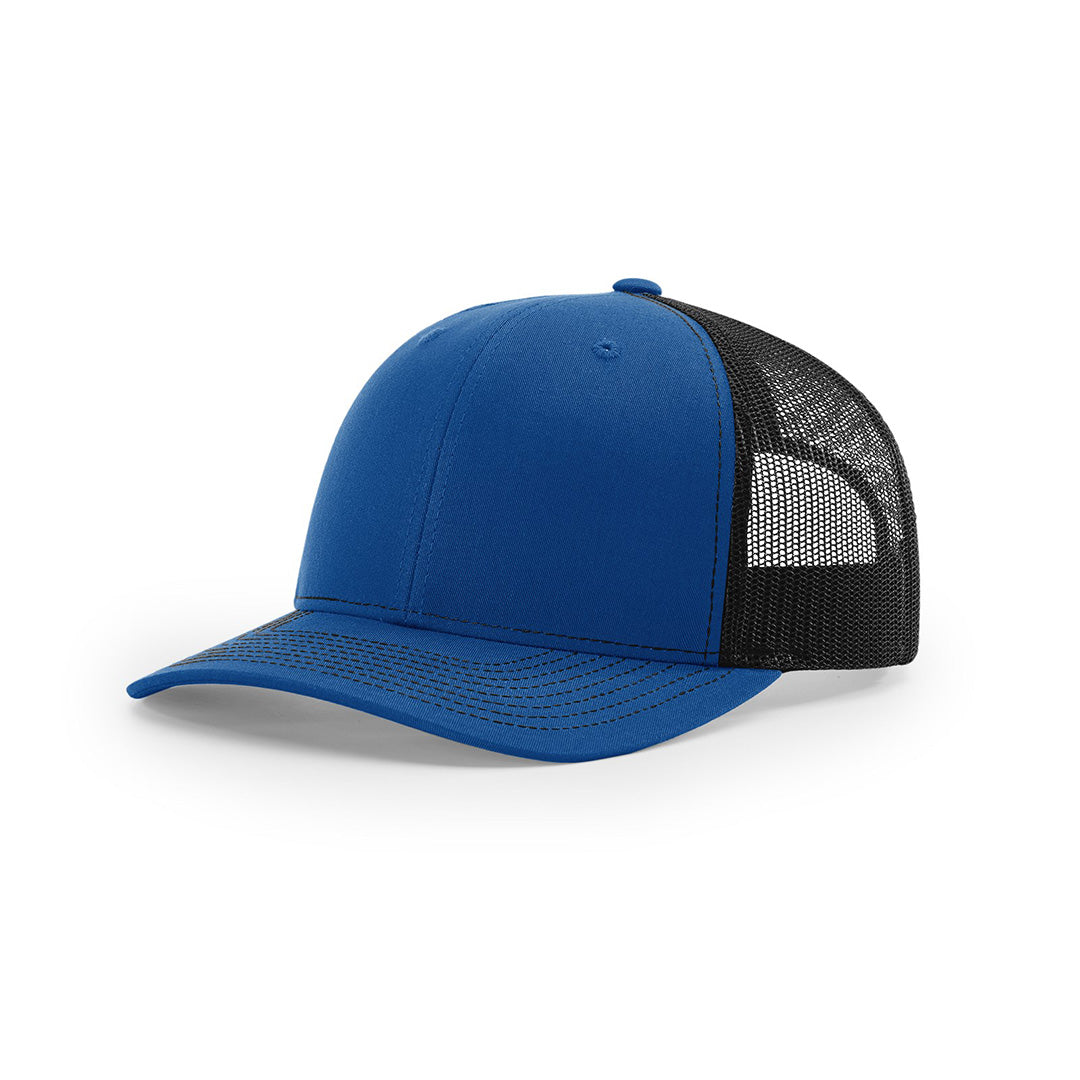 SALE - Patriotic Colors - Lasered - Richardson 112 Custom Leather Patch Trucker Hat