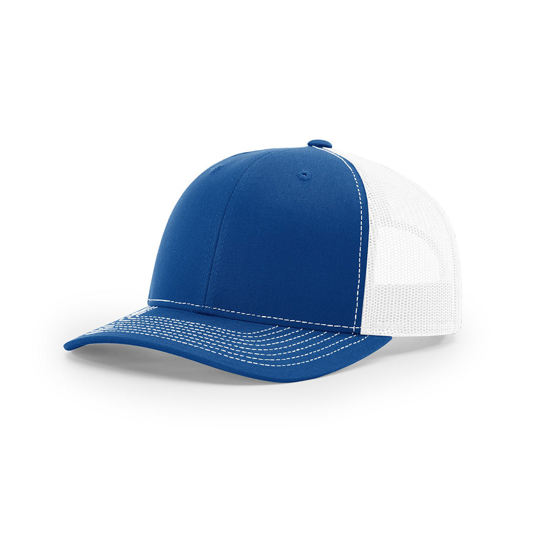 SALE - Patriotic Colors - Debossed - Richardson 112 Custom Leather Patch Trucker Hat