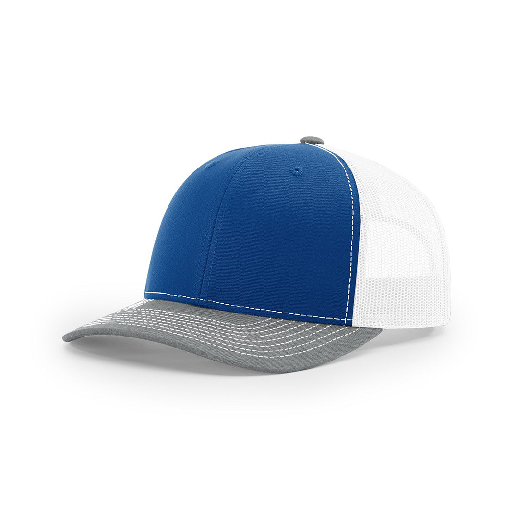 SALE - Patriotic Colors - Debossed - Richardson 112 Custom Leather Patch Trucker Hat