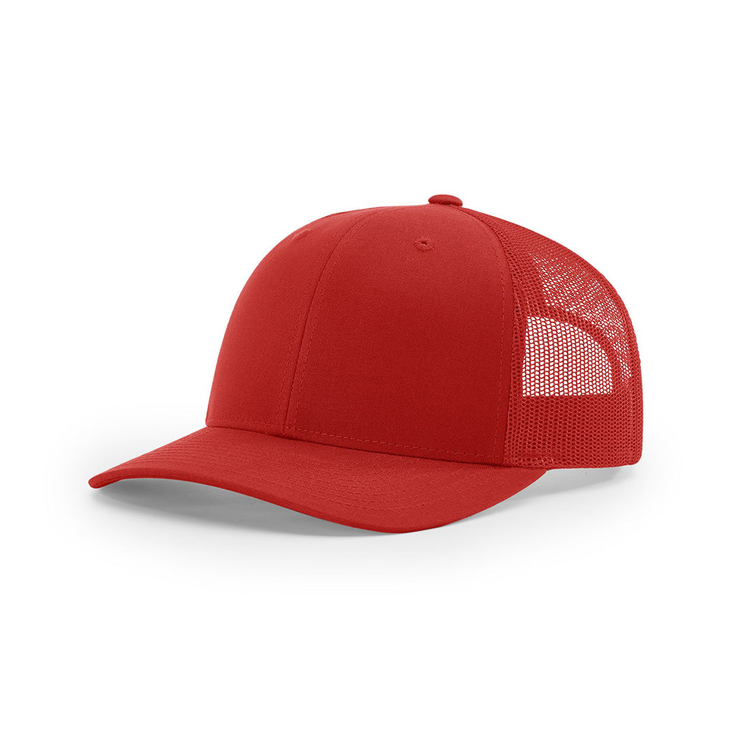 SALE - Patriotic Colors - Debossed - Richardson 112 Custom Leather Patch Trucker Hat