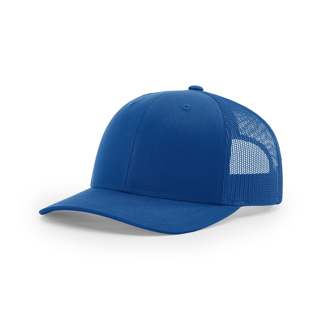 SALE - Patriotic Colors - Debossed - Richardson 112 Custom Leather Patch Trucker Hat