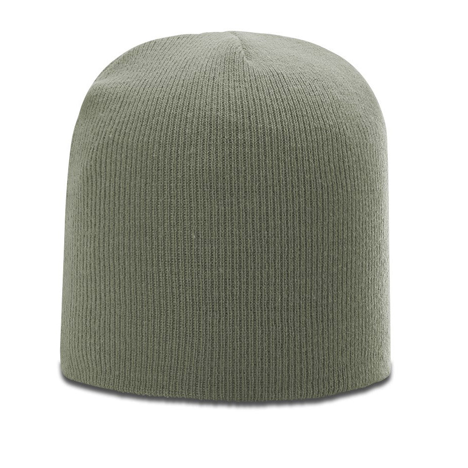 Solid Knit Custom Leather Patch Richardson Beanie